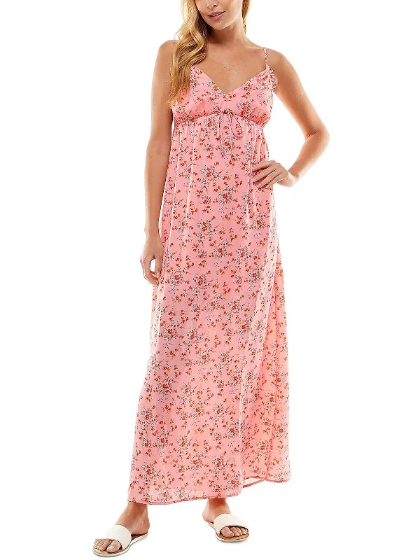 Juniors Womens Empire Floral Maxi Dress Bold Maxi Skirt