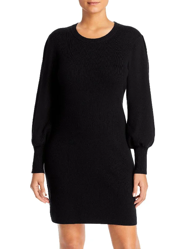 Pickford Womens Ribbed Short Sweaterdress Lace Sweater Dress